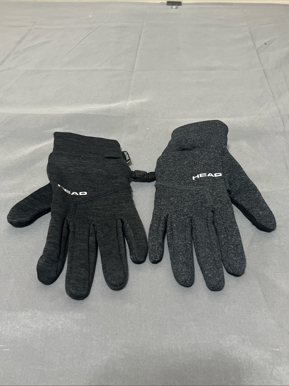 Head Sensatec Thin Winter Gloves with grip palms, Gray Size XS